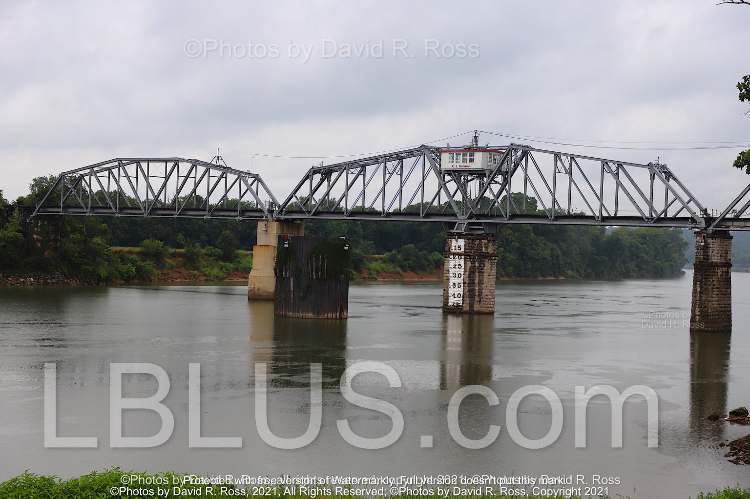 ‘Cumberland River Swing Bridge’ ~ Clarksville, Tennessee ~ Montgomery ...